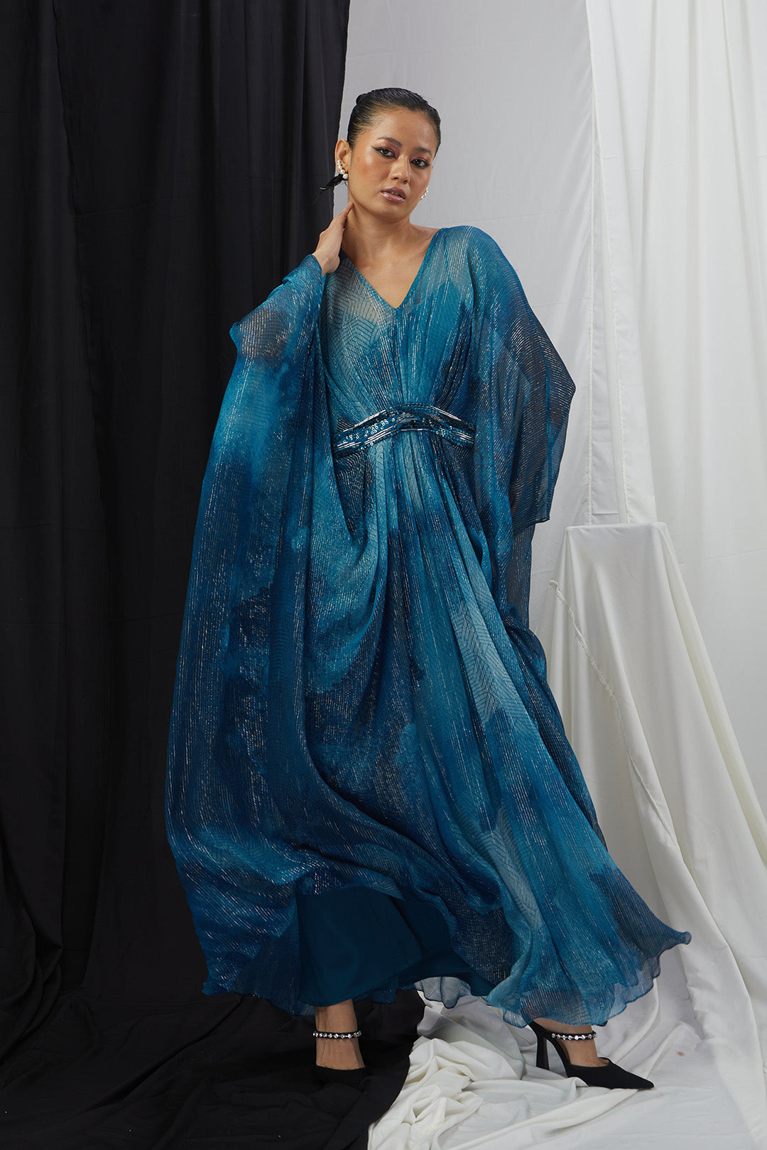 Printed Kaftan Set