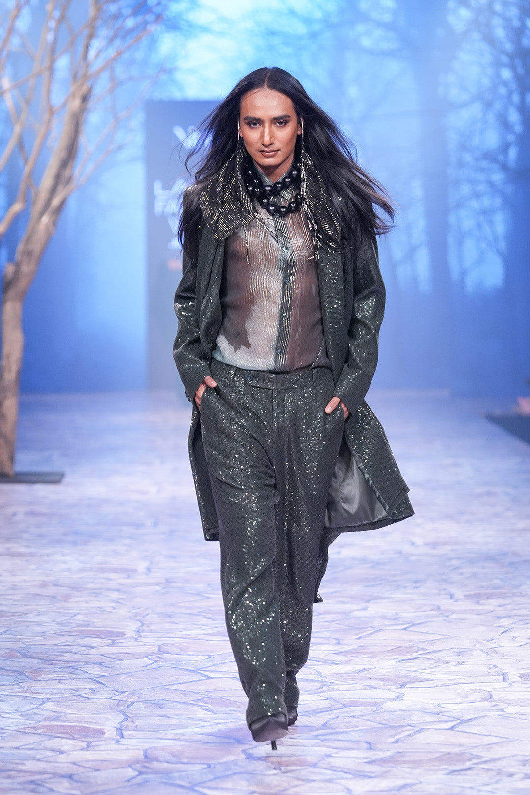 Sequin Long Jacket
