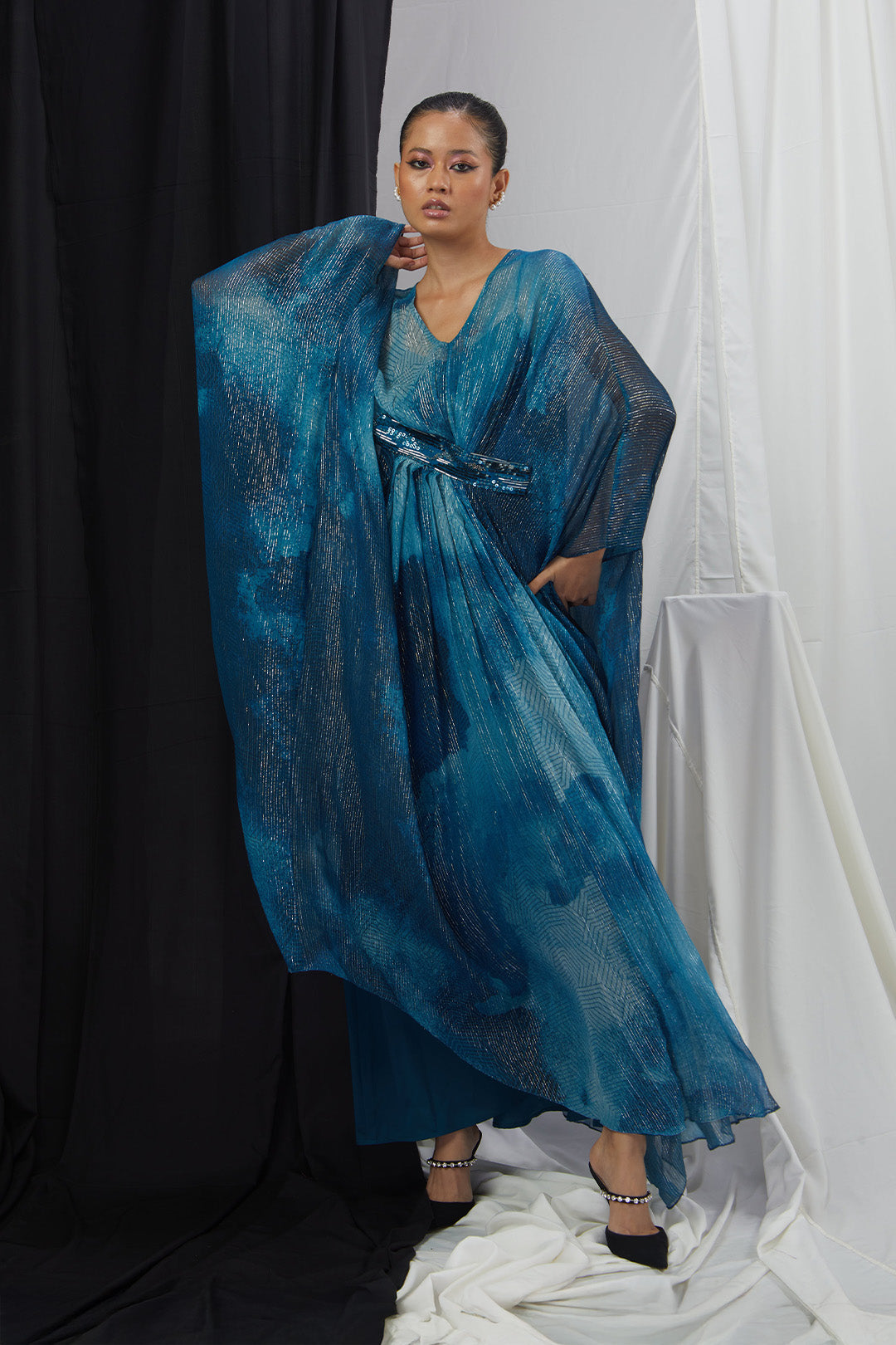 Printed Kaftan Set