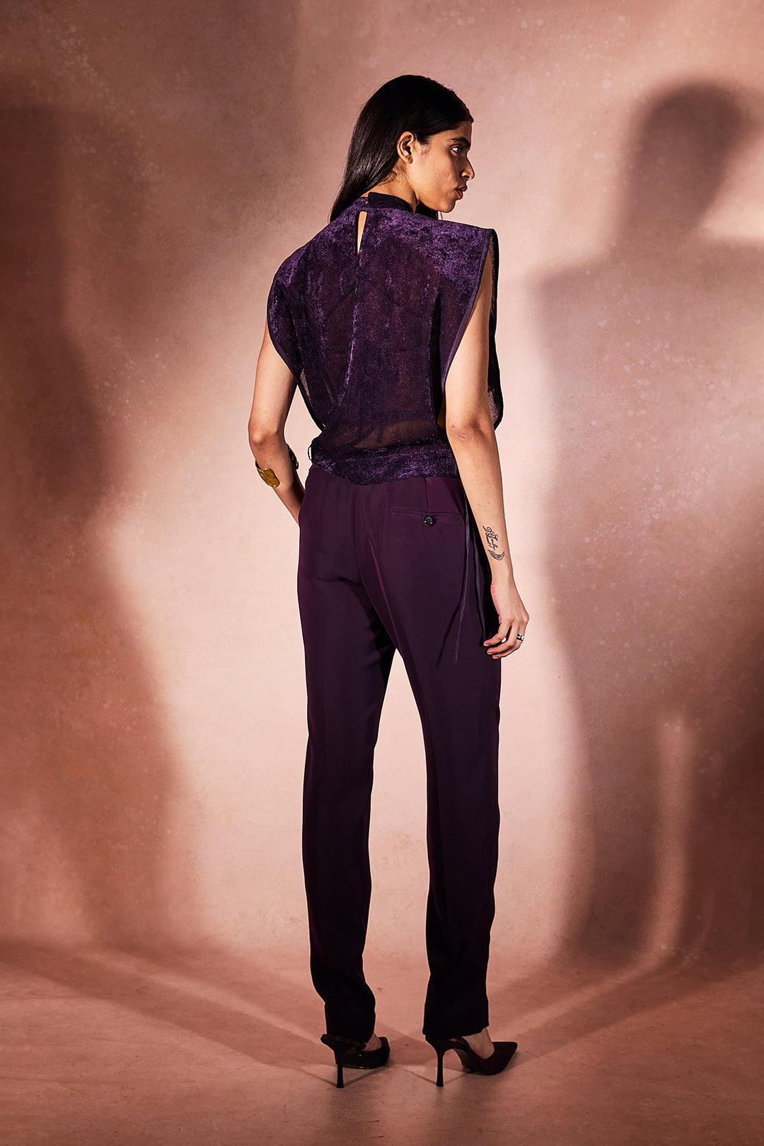 Sheer Gold Plum Set