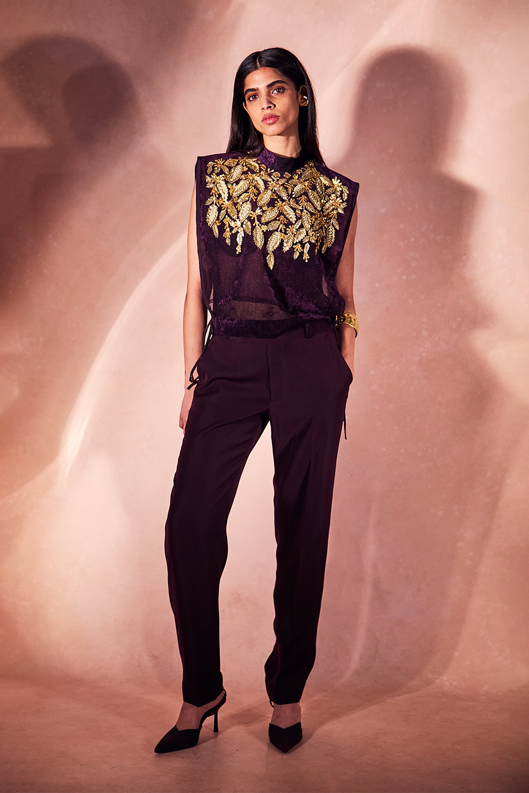 Sheer Gold Plum Set