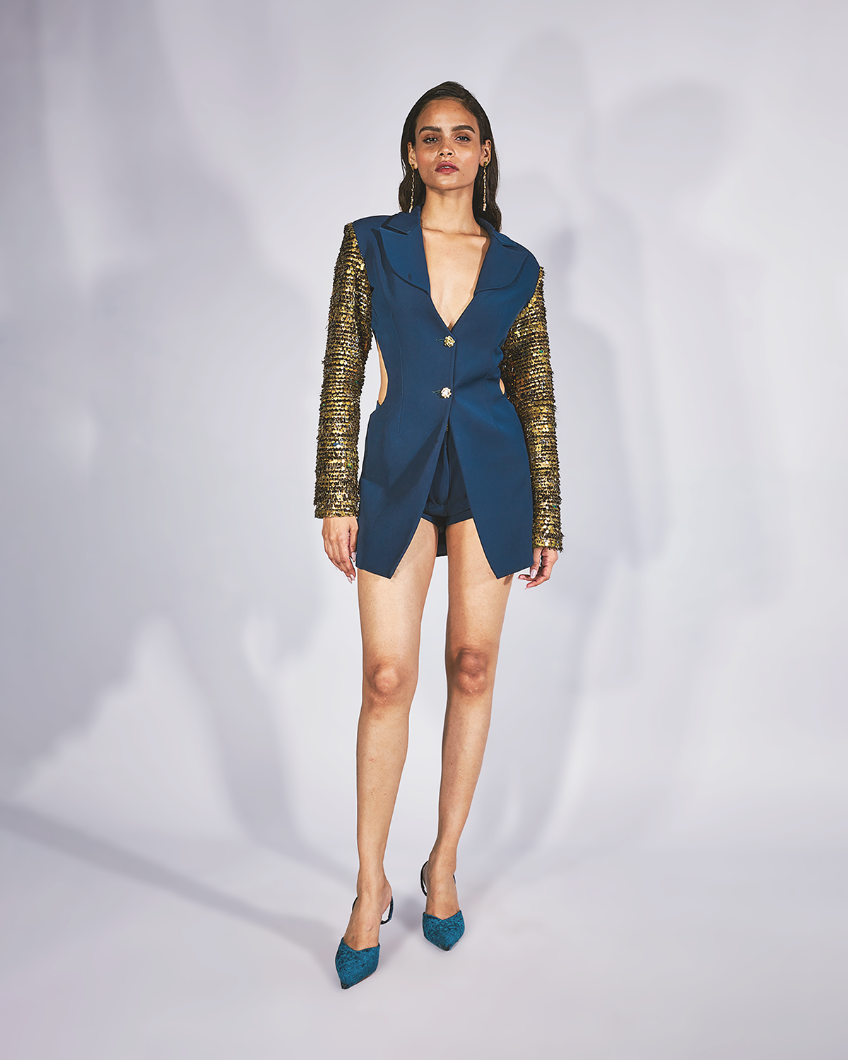 Midnight Majesty Blazer Dress
