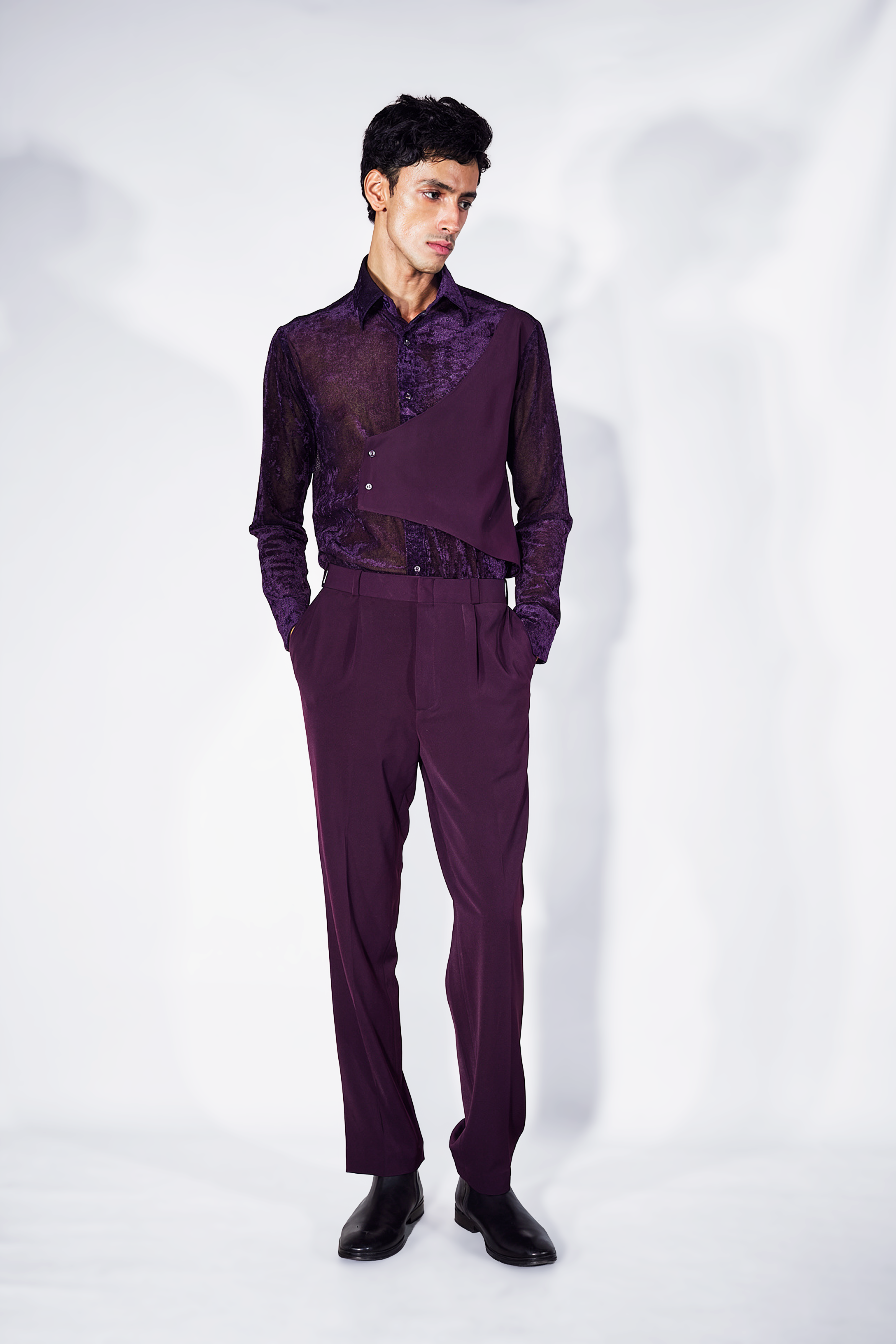 Plum Sheer Set