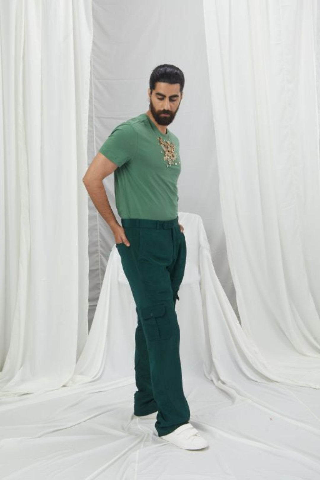 Emerald Embroidered T-shirt