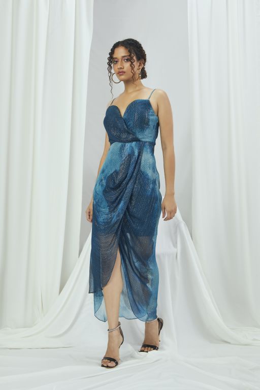 Sweetheart Draped Gown