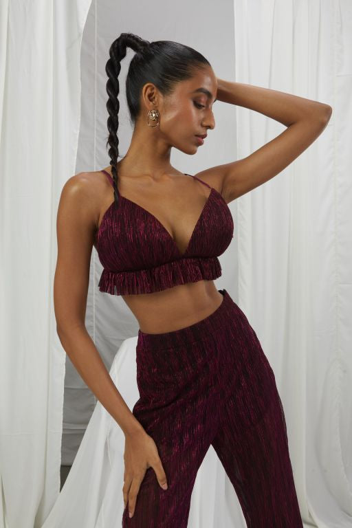 Mettalic Bralette Set
