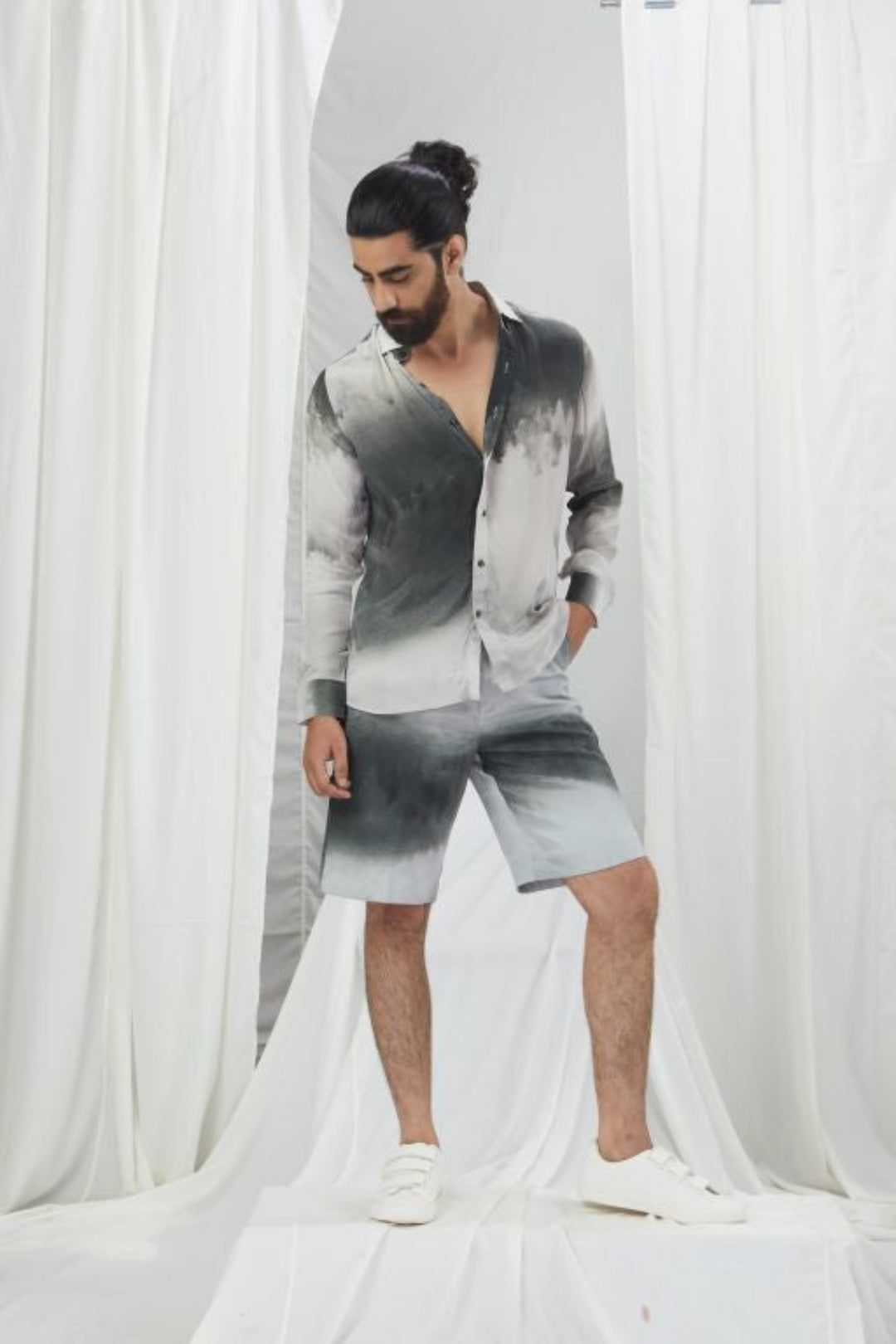 Printed Crepe Shirt