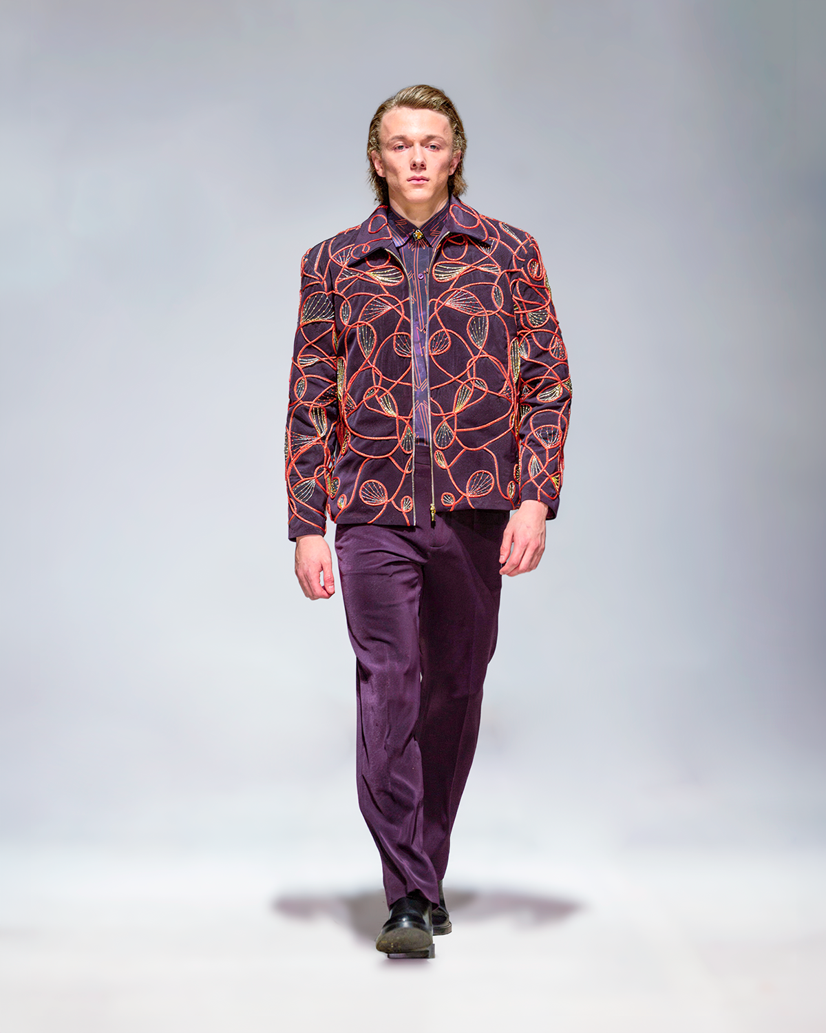 Plum Inferno Jacket Set