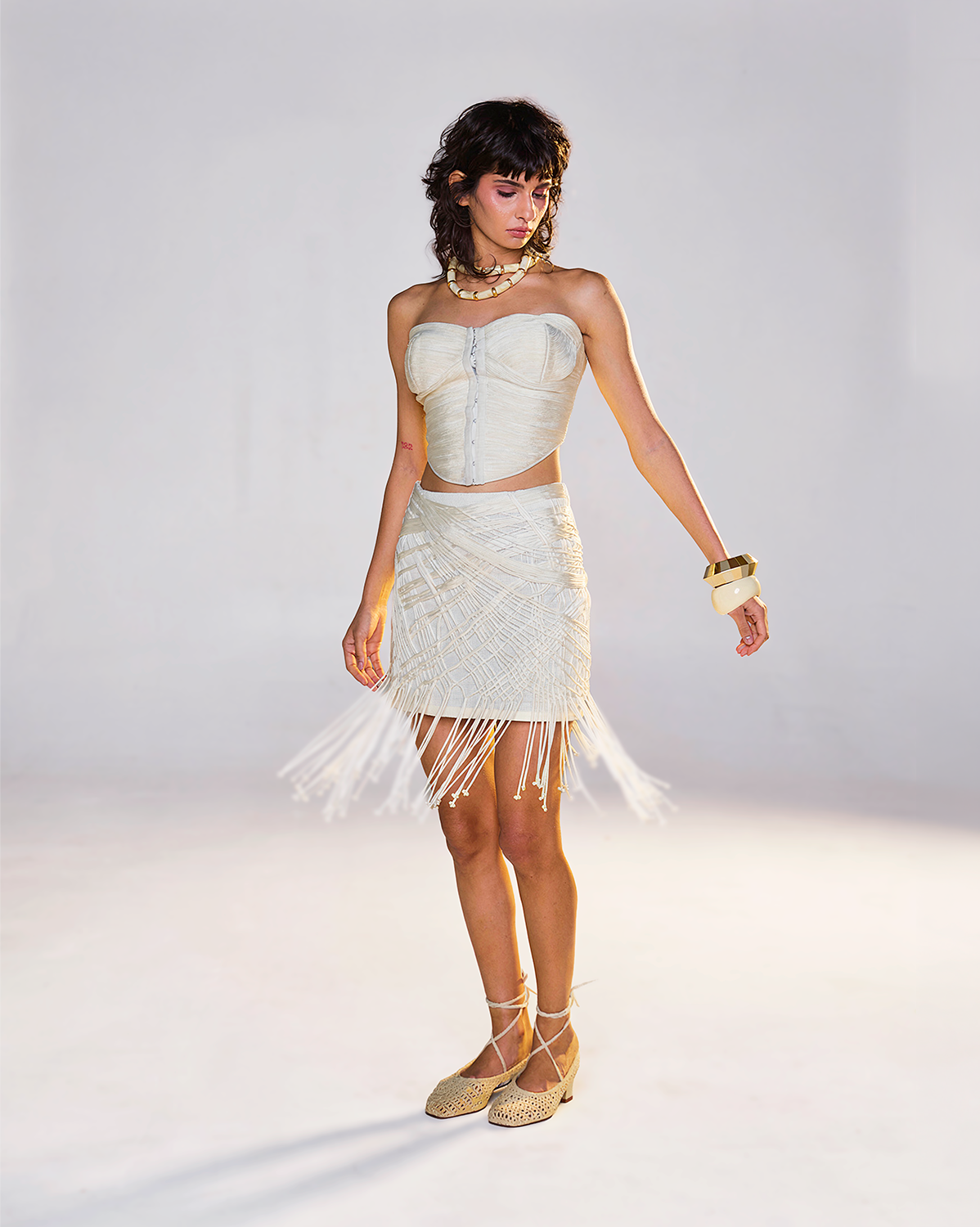 Golden Halo Skirt Set