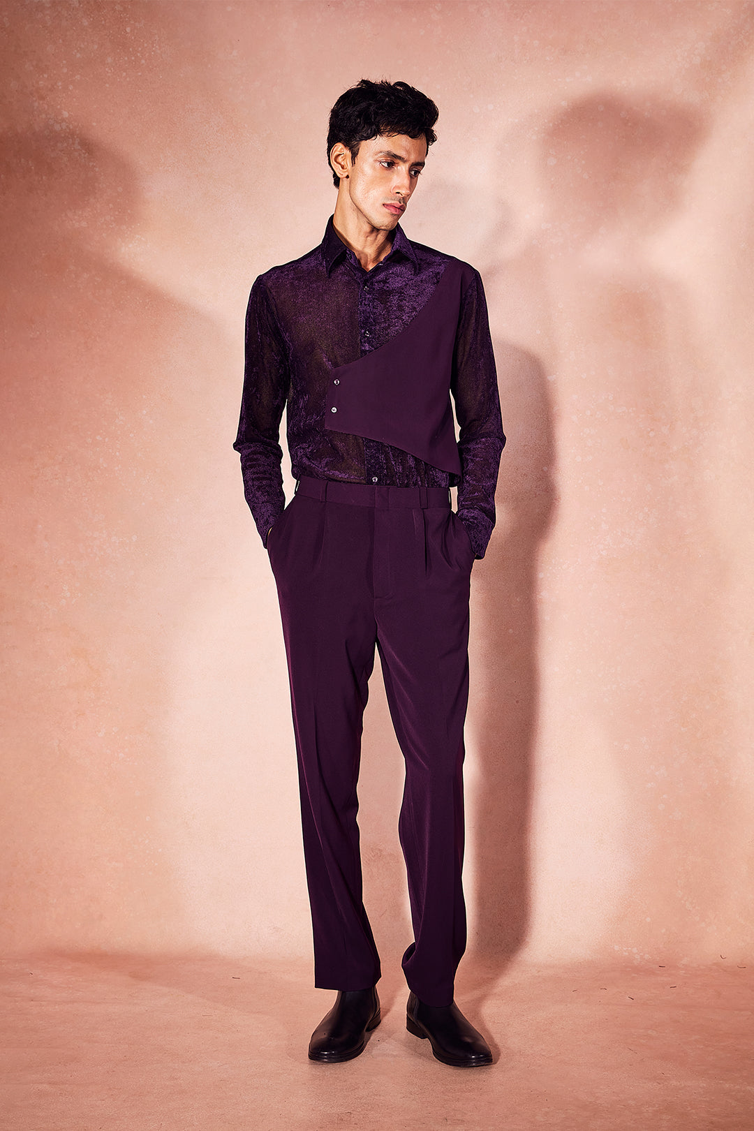 Plum Sheer Set