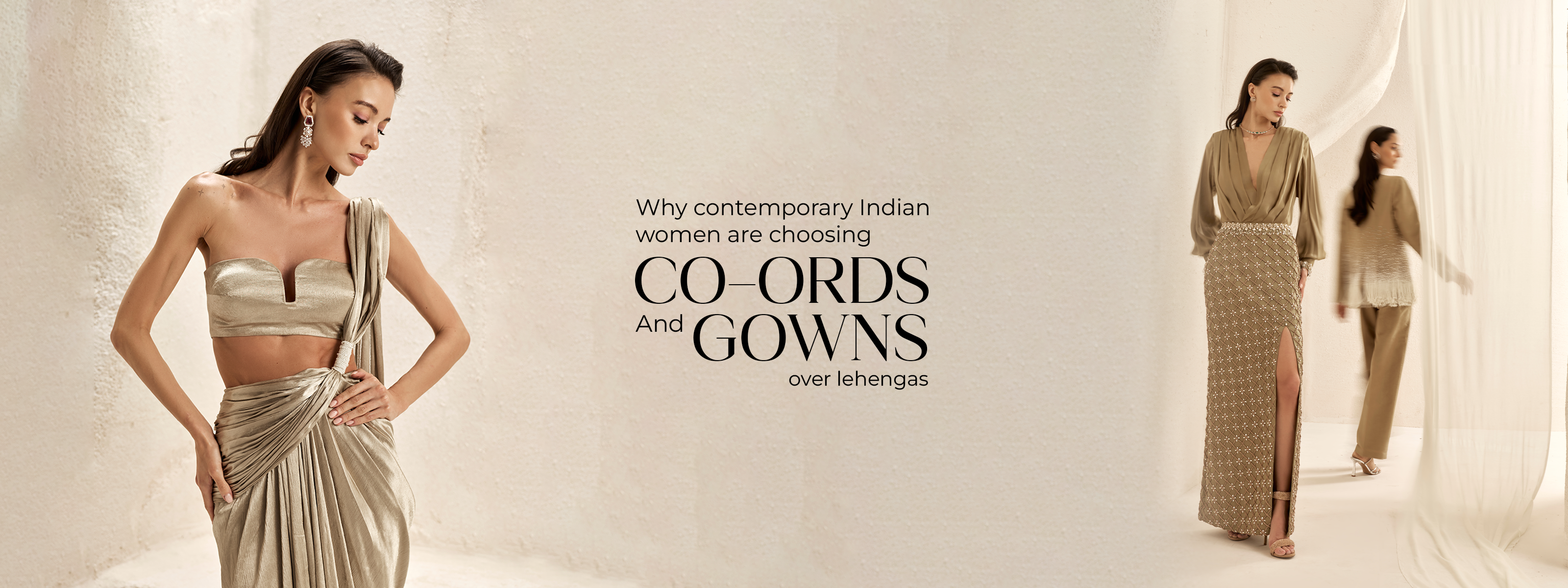 Indo-Western Gowns and Co-ords: The Premium Occasionwear Edit for the Modern Woman