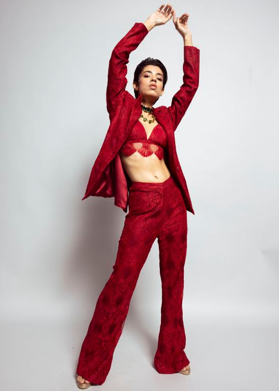 Blazer Set with Bralette