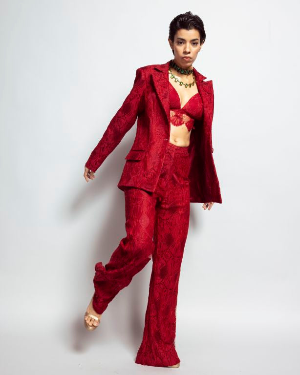 Blazer Set with Bralette