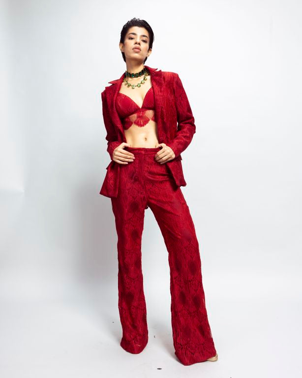 Blazer Set with Bralette