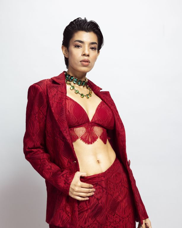Blazer Set with Bralette