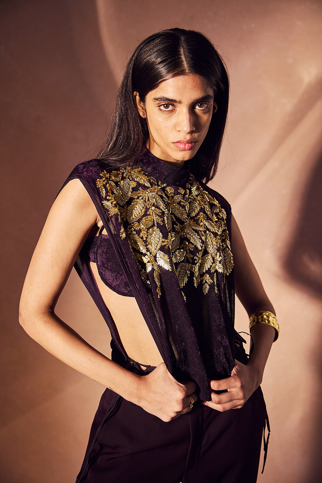 Sheer Gold Plum Set