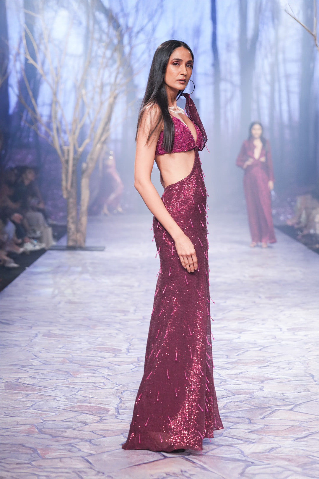 Cutout Tassle Gown