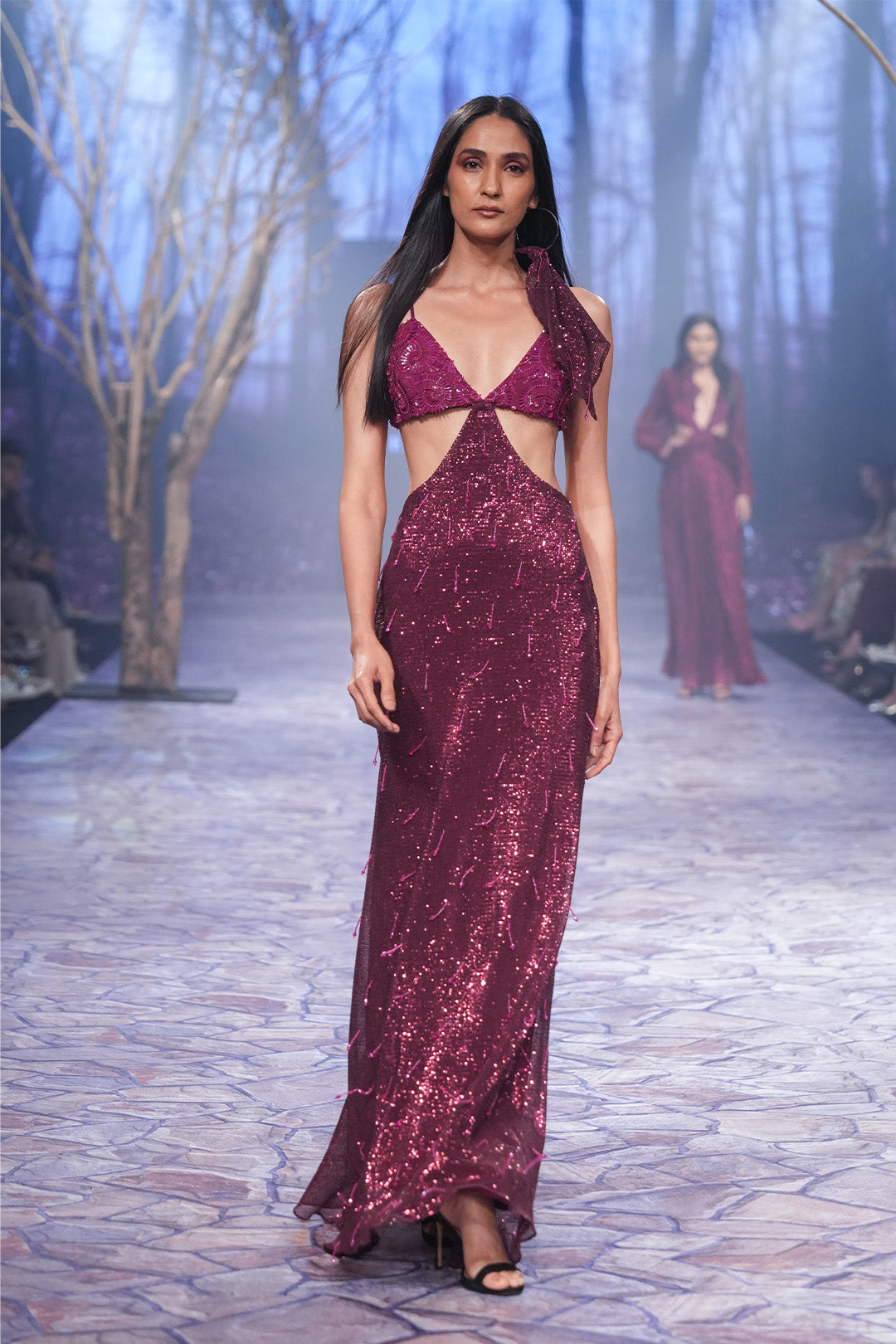 Cutout Tassle Gown