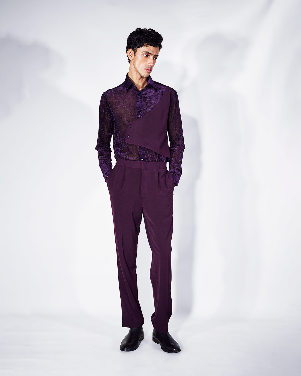 Plum Sheer Set