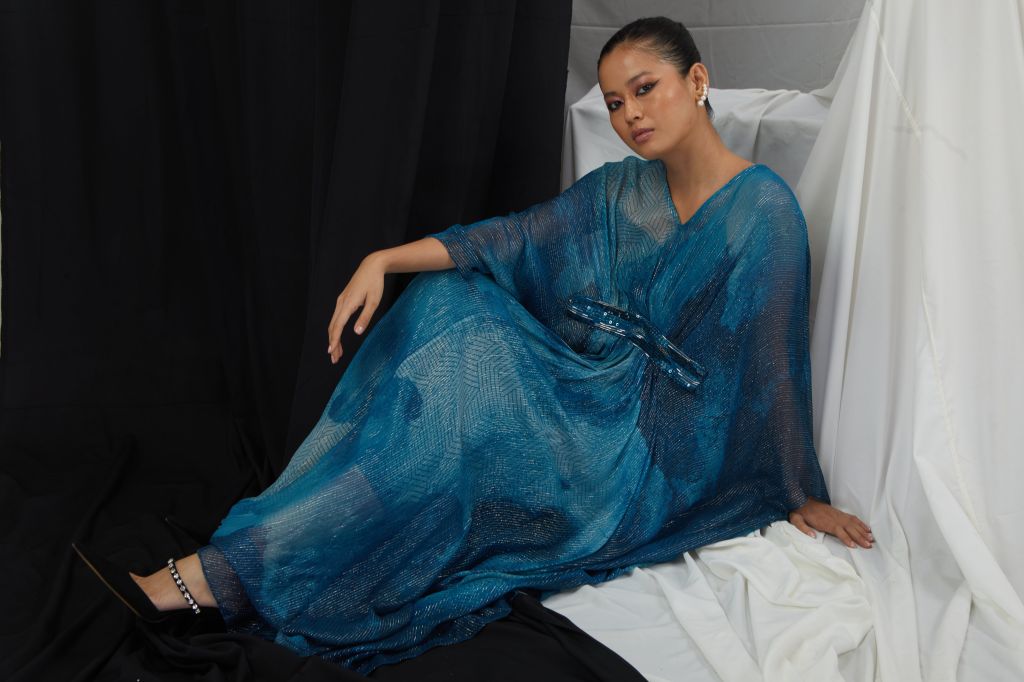Printed Kaftan Set