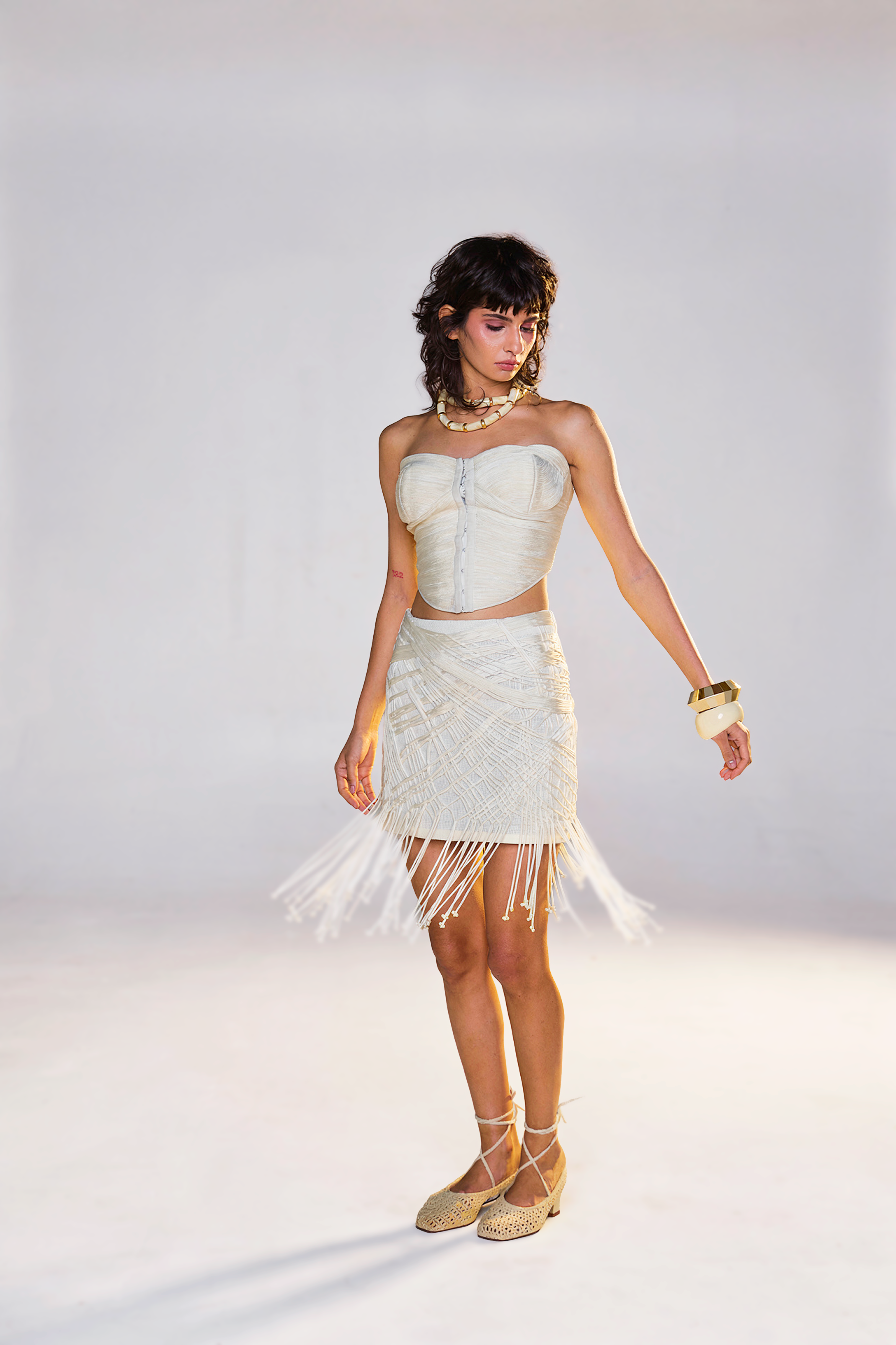 Golden Halo Skirt Set